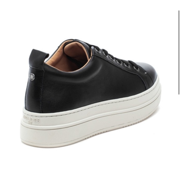 NWT J/SLIDES NOCA Black Leather Sneaker - Picture 3 of 15